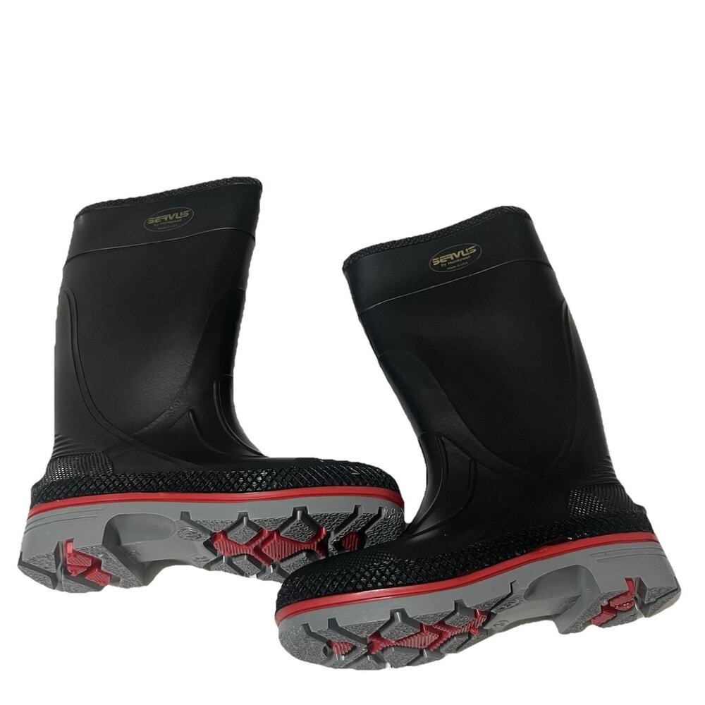 Honeywell 75108-BLM-100 XTP Knee‎ Boots, Size 3, PVC, Black/Red/Gray
